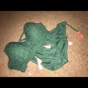 Green Cheeky Bikini